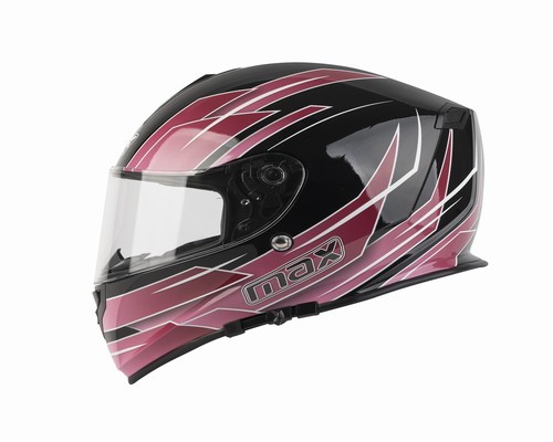 CASCO MAX V127 INTEGRAL C/ANT. DE SOL (PRO STREET BLACK-PINK) S